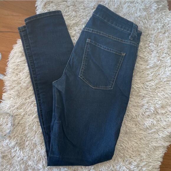Elle Y2k dark wash low rise skinny denim jeans womens size 4 casual - Picture 1 of 9